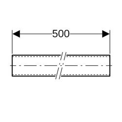 Geberit Pluvia Tragschiene 3x3cm, galvanisch verzinkt... GEBERIT-362863261 4025416024002 (Abb. 1)
