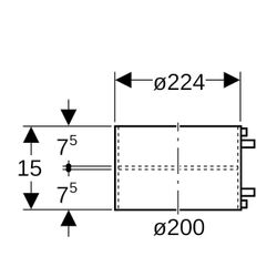 Geberit PE Thermomuffe Außendurchmesser 200mm... GEBERIT-370775161 4025416035879 (Abb. 1)