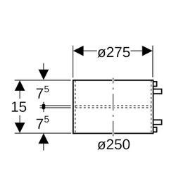 Geberit PE Thermomuffe Außendurchmesser 250mm... GEBERIT-371775161 4025416036395 (Abb. 1)
