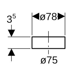 Geberit PE Schutzkappe für Rohrende d 75mm... GEBERIT-365802921 4025416028154 (Abb. 1)