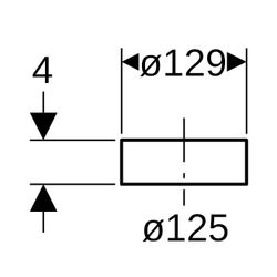 Geberit PE Schutzkappe für Rohrende Außendurchmesser 125mm... GEBERIT-368802921 4025416034209 (Abb. 1)