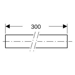 Geberit Tragschale verzinkt, lackiert DN 250... GEBERIT-371850001 4025416036425 (Abb. 1)