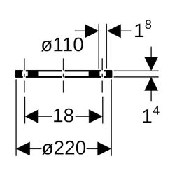 Geberit PE Losflansch d 110mm, 367745001... GEBERIT-367745001 4025416032168 (Abb. 1)