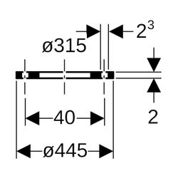 Geberit PE Losflansch Außendurchmesser 315mm... GEBERIT-372745001 4025416036845 (Abb. 1)