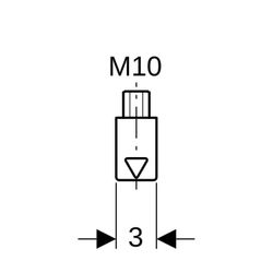 Geberit Pluvia Aufhängeelement galvanisch verzinkt, Länge 6,7cm... GEBERIT-362862261 4025416749011 (Abb. 1)