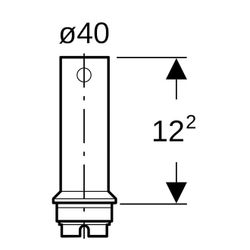 Geberit Standrohr aus Plexiglas, Transparent... GEBERIT-352348001 4025416057772 (Abb. 1)
