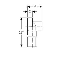 Geberit Schalldämmset für Doppelanschlusswinkel 90 Grad EPDM... GEBERIT-601805001 4025416167280 (Abb. 1)