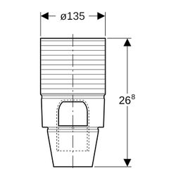 Geberit Einsatz für Bodenablauf Varino... GEBERIT-240060001 4025416034902 (Abb. 1)