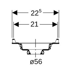 Geberit Einlaufscheibe Außendurchmesser 56mm... GEBERIT-240236001 4025416042037 (Abb. 1)