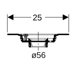 Geberit Befestigungsscheibe für Dampfsperrenanschluss Außendurchmesser 56mm... GEBERIT-240237001 4025416042044 (Abb. 1)