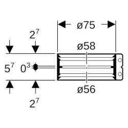 Geberit Übergangsspannverbinder, DN 56, Edelstahl, 359426002... GEBERIT-359426002 4025410099488 (Abb. 1)