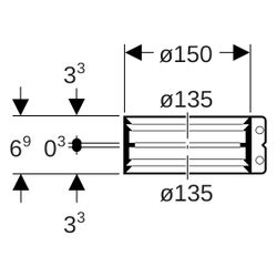 Geberit Übergangsspannverbinder, DN 125, 135mm, Edelstahl, 359446002... GEBERIT-359446002 4025410100023 (Abb. 1)