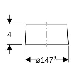 Geberit PE Stützring d 160mm, di 147,6mm... GEBERIT-359464001 4025416108030 (Abb. 1)