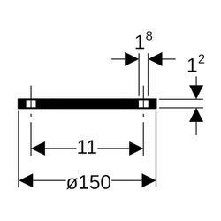Geberit PE Blindflansch Außendurchmesser 50mm... GEBERIT-361748001 4025416023043 (Abb. 1)