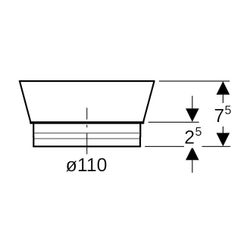 Geberit Schutzdeckel Außendurchmesser 110mm... GEBERIT-367819921 4025416032441 (Abb. 1)
