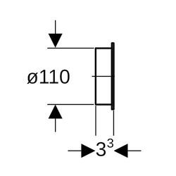 Geberit Schutzdeckel für Steckmuffe Außendurchmesser 110mm... GEBERIT-853619921 4025416048336 (Abb. 1)