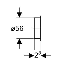 Geberit Schutzstopfen Außendurchmesser 56mm... GEBERIT-853615921 4025416048299 (Abb. 1)