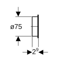 Geberit Schutzstopfen Außendurchmesser 75mm... GEBERIT-853617921 4025416048312 (Abb. 1)