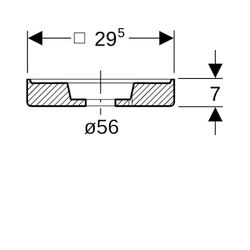 Geberit Kondenswasserdämmung für Geberit Pluvia Dachwassereinlauf Außendurchmesser 5... GEBERIT-240296001 4025416072683 (Abb. 1)