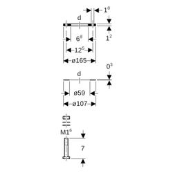 Geberit Flanschset PE, DN 56/60, Stahl, kunststoffbeschichtet, 363746001... GEBERIT-363746001 4025416025245 (Abb. 1)