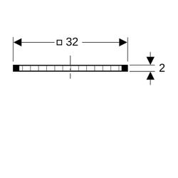 Geberit Gitterrost für Ergänzungsset, begehbar... GEBERIT-240242001 4025416042396 (Abb. 1)