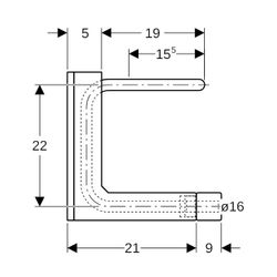 Geberit Anschlussbox Typ C PE-Xb, Al, PE-RT, d 16mm, AD 5cm... GEBERIT-650230001 4025416102328 (Abb. 1)