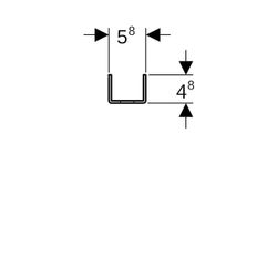 Geberit Pluvia Verbindungselement 18,4x5,8x4,8cm... GEBERIT-363864001 4025416504573 (Abb. 1)