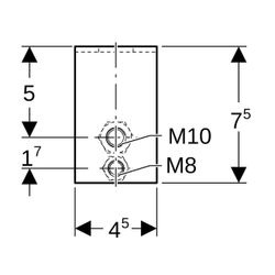 Geberit GIS Rohrhalter, 461098001... GEBERIT-461098001 4025416501169 (Abb. 1)