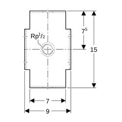 Geberit GIS Rohrhalter für Fixpunkt... GEBERIT-461099001 4025416501176 (Abb. 1)