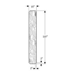 Geberit GIS Montageplatte universell, 16x111cm... GEBERIT-461135001 4025416612667 (Abb. 1)