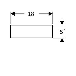 Geberit VariForm Schubladeneinsatz H-Unterteilung, für obere Schublade, 18x5,7x37,3c... GEBERIT-501156001 4025410746375 (Abb. 1)
