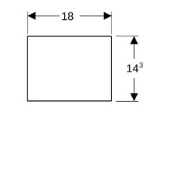 Geberit VariForm Schubladeneinsatz H-Unterteilung, für untere Schublade, 18x14,3x37,... GEBERIT-501157001 4025410746382 (Abb. 1)