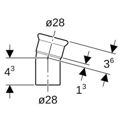 Geberit Mapress Edelstahl Bogen mit Einschubende 15 Grad, Außendurchmesser 28mm... GEBERIT-36114 4024723361145 (Abb. 1)