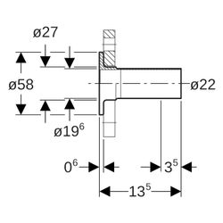 Geberit Mapress Edelstahl Bund mit Einschubende, für Losflansch 10/16 bar Außendurchmess... GEBERIT-36141 4024723361411 (Abb. 1)