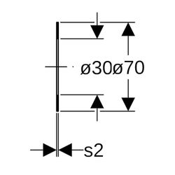 Geberit Flanschdichtung PN 10/16 Centellen HD WS 3822, DN 25, Wanddicke 2mm... GEBERIT-91033 4024723910336 (Abb. 1)