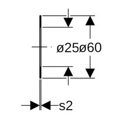Geberit Flanschdichtung Faserverbundwerkstoff PN 10/16 DN 20... GEBERIT-600042001 4064746014567 (Abb. 1)