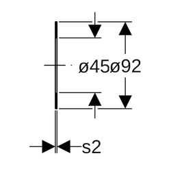 Geberit Flanschdichtung Faserverbundwerkstoff PN 10/16 DN 40... GEBERIT-600045001 4064746014628 (Abb. 1)