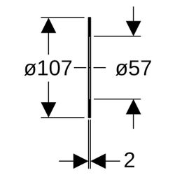 Geberit Flanschdichtung Mapress, DN 50, Faserverbundwerkstoff, 600046001... GEBERIT-600046001 4064746014642 (Abb. 1)
