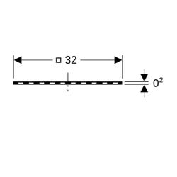 Geberit Lochblechrost für Geberit Pluvia Ergänzungsset begehbar... GEBERIT-240647001 4025416866725 (Abb. 1)