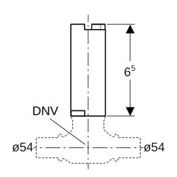 Geberit Set Spindelverlängerung für Kugelhahn NPW DN 50... GEBERIT-94938 4024723949381 (Abb. 1)