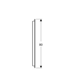 Geberit Option Oval Lichtspiegel, indirekte Beleuchtung, 60x80x3,1cm... GEBERIT-502800001 4025410060150 (Abb. 1)