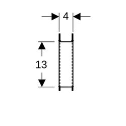 Geberit Abstützungsset für WC-Keramiken mit kleiner Auflagefläche, 2 Stück... GEBERIT-111847001 4025416846260 (Abb. 1)