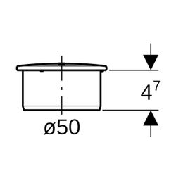Geberit Silent-PP Muffenstopfen Außendurchmesser 50mm... GEBERIT-390228141 4025416936428 (Abb. 1)