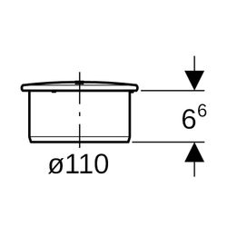 Geberit Silent-PP Muffenstopfen Außendurchmesser 110mm... GEBERIT-390528141 4025416937425 (Abb. 1)