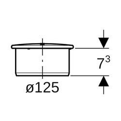 Geberit Silent-PP Muffenstopfen Außendurchmesser 125mm... GEBERIT-390628141 4025416084143 (Abb. 1)