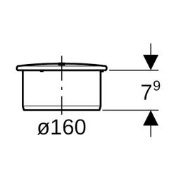 Geberit Silent-PP Muffenstopfen Außendurchmesser 160mm... GEBERIT-390728141 4025416085478 (Abb. 1)