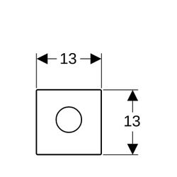 Geberit Mambo Abdeckplatte Urinalsteuerung mit elektronischer Spülauslösung, Netz, g... GEBERIT-116023FW1 4025416940531 (Abb. 1)
