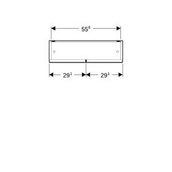 Geberit Renova Plan Spiegelschrank mit zwei Türen und zwei Glaseinlegeböden 58,8x85x... GEBERIT-502365JK1 4025410685186 (Abb. 1)