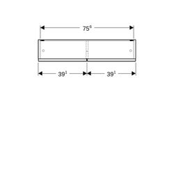 Geberit Renova Plan Spiegelschrank mit 2 Türen, 78,8x85x17,5cm, Lava lackiert matt... GEBERIT-502366JK1 4025410685209 (Abb. 1)