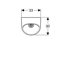 Geberit Narva Urinal Zulauf von hinten, Abgang von hinten, KeraTect, Weiß... GEBERIT-501655008 4025410950864 (Abb. 1)